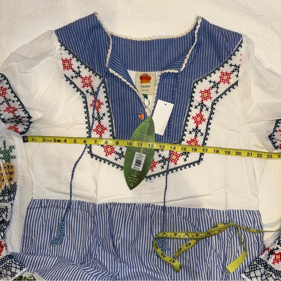 🍍FARM Rio Pineapple Beach Embroidered Maxi Dress - Picture 9 of 9